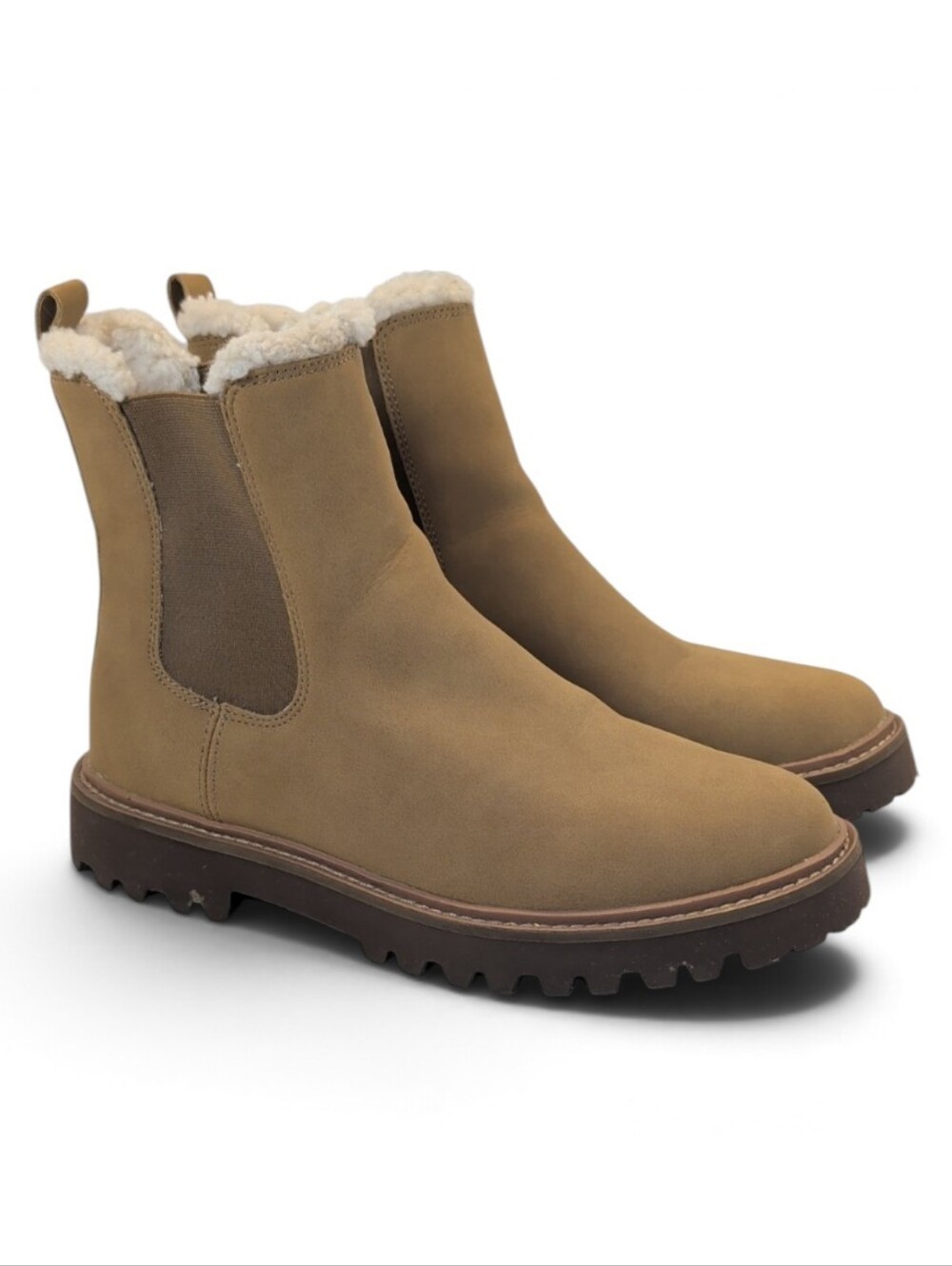 J. Crew Sherpa Lined Chelsea Boots Women's Size 8